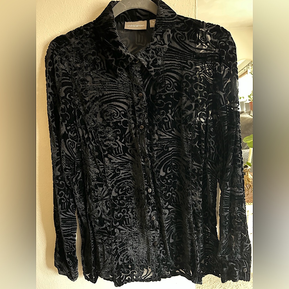 Croft & Barrow Paisley Top